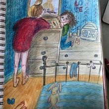 My project in Exploratory Sketchbook: Find Your Drawing Style course. Ilustração tradicional, Esboçado, Criatividade, Desenho, Pintura em aquarela, Sketchbook, e Pintura guache projeto de nlacey158 - 29.07.2021
