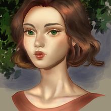 My project in Digital Fantasy Portraits with Photoshop course. Un progetto di Illustrazione tradizionale, Disegno, Illustrazione digitale, Disegno di ritratti, Disegno digitale e Pittura digitale di babybluepowder - 29.07.2021