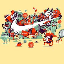 Ilustraciones Nike. Un proyecto de Ilustración tradicional, Publicidad y Diseño de Cristobal Ojeda - 30.07.2021