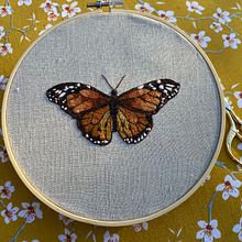 My project in Realistic Embroidery Techniques course. Embroider, and Traditional illustration project by Marguerite Menu - 07.30.2021