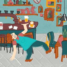 My project in Illustration and GIF Creation on Procreate course. Traditional illustration, Character Design, Character Animation, 2D Animation, Digital Illustration, and Digital Drawing project by Linda van den Heuvel - 07.30.2021