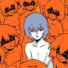 Evangelion Rei Ayanami. Traditional illustration, Comic, Sketching, Drawing, Digital Illustration, and Manga project by Martina Euba Balda - 07.30.2021