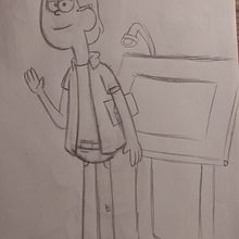 Mi Proyecto del curso: Mi personaje caricaturezco. Traditional illustration, Character Design, and Drawing project by Sebastian Lavayen Peñaherrera - 07.29.2021