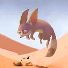 Proyecto Fennec Fox. Un proyecto de Ilustración tradicional, Diseño de personajes, Dibujo e Ilustración digital de Alito Luca - 31.07.2021