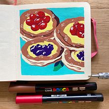 My project in Illustrated Sketchbooking in Full Color course. Un progetto di Illustrazione tradizionale, Creatività, Disegno e Sketchbook di Gina Ketelaars - 31.07.2021