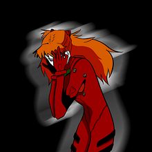 Evangelion Asuka Langley. Traditional illustration, Fine Arts, Comic, Sketching, Drawing, Manga, Creativit, Digital Illustration, Digital Drawing, and Digital Painting project by Martina Euba Balda - 07.31.2021