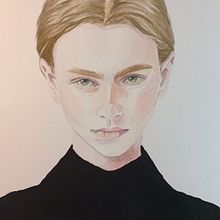 Mi Proyecto del curso: Retrato en acuarela a partir de una fotografía. Traditional illustration, Watercolor Painting, and Portrait Drawing project by Mariela Valdivia - 08.01.2021