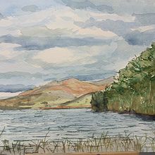 My project in Natural Landscapes in Watercolor course. Fine Arts, Painting, and Watercolor Painting project by Barb O - 08.01.2021
