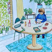 Me drawing after the course.. Un progetto di Illustrazione tradizionale di manjawil - 01.08.2021