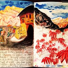 My project in Watercolor Travel Journal course. Traditional illustration, Watercolor Painting, Architectural Illustration, and Sketchbook project by audieart365 - 07.15.2021