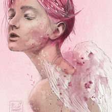 My project in Illustrated Portraits with Procreate course. Traditional illustration, Vector Illustration, Digital Illustration, and Portrait Drawing project by Nicole Hagenhoff - 07.24.2021