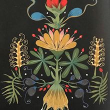 My project in Introduction to Floral Illustration with Acrylic course. Un proyecto de Ilustración tradicional, Bellas Artes, Pintura, Dibujo, Pintura acrílica e Ilustración botánica de audieart365 - 01.08.2021