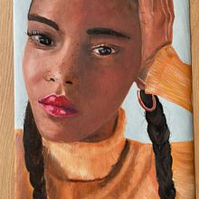 My first attempt at Alla Prima Portrait Painting. Oil Painting project by irma_11 - 08.01.2021