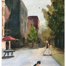 Urban Landscapes in Watercolor Ein Projekt aus dem Bereich Bildende Künste, Aquarellmalerei und Architektonische Illustration von Jason Amster - 29.07.2021
