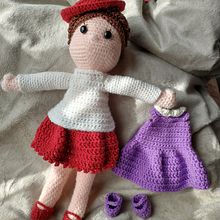 Mi Proyecto del curso: Amigurumi: diseño de ropa, pelo y complementos Ein Projekt aus dem Bereich H, werk, Spielzeugdesign, Weben und Crochet von maritemarchant49 - 01.08.2021