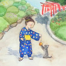 My project in Watercolor Illustration with Japanese Influence course . Ilustrasi tradisional, Menggambar, Dan Lukisan Cat Air proyek oleh Aurelie Boisbunon - 08.01.2021