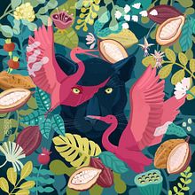 "Con Amor" Wild Nature Client Work. Ilustração tradicional projeto de Asia Orlando - 20.12.2020