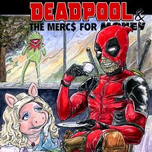 Deadpool, Sketch cover, ink and acrylic. Traditional illustration, and Comic project by James Groeling - 08.01.2021