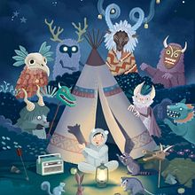 Bedtime Stories - Book Cover -  Editorial Work. Un proyecto de Ilustración tradicional de Asia Orlando - 01.02.2021
