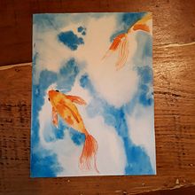 Mi Proyecto del curso: Ilustración en acuarela con influencia japonesa. Un proyecto de Ilustración tradicional, Dibujo y Pintura a la acuarela de Ana Bondioli - 01.08.2021