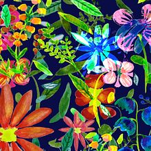 Il mio progetto del corso:  Motivi floreali vivaci ad acquerello. Un projet de Illustration traditionnelle, Création de motifs, Aquarelle et Illustration botanique de ALESSANDRA VISSER - 01.08.2021