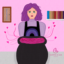 Ilustrações no Ilustra A Lua. Traditional illustration project by Luanny de Oliveira Barboza - 07.27.2021