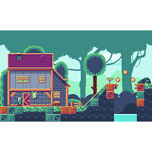 Creación de escenarios pixel art para videojuegos. 2D Animation, 3D Animation, Video Games, Pixel Art, Game Design, and Game Development project by nico_pardo - 08.02.2021