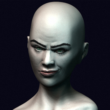 Head woman. Projekt z dziedziny 3D, Projektowanie postaci, Rzeźba i  Modelowanie 3D użytkownika Caio Gabriel - 29.01.2020