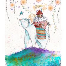Animales viajeros.. Traditional illustration, Fine Arts, Painting, Pencil Drawing, Drawing, Watercolor Painting, Children's Illustration, and Narrative project by Marie De La Rue - 08.02.2021