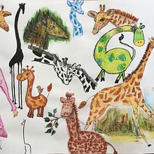 Giraffe.. Traditional illustration project by lucia_menato - 08.03.2021