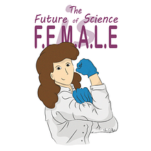 The future of science is female. Ilustração tradicional projeto de Melissa Alves - 02.01.2021