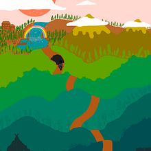 The researcher's journey. Ilustração tradicional projeto de Melissa Alves - 21.02.2021