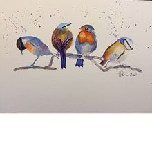 My project in Artistic Watercolor Techniques for Illustrating Birds course. Traditional illustration, Watercolor Painting, Realistic Drawing, and Naturalistic Illustration project by pam2021 - 08.03.2021