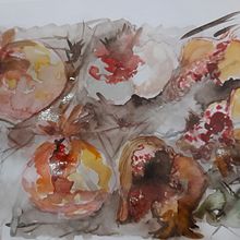 Mi Proyecto del curso: Naturaleza ilustrada: una exploración creativa. Projekt z dziedziny Trad, c, jna ilustracja,  Malarstwo,  R, sunek, Malowanie akwarelą,  R, sunek atramentem, Ilustracja naturalist i czna użytkownika Pamela Garay lacoste - 03.08.2021