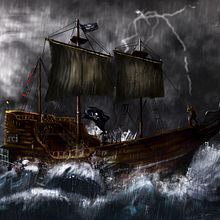 Sailing the storm. Digital Painting project by Diego Rodriguez - 05.01.2021