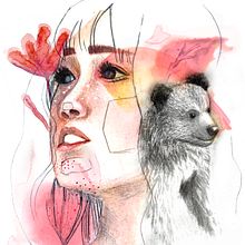 Who I am.. Traditional illustration, Fine Arts, Painting, Drawing, Watercolor Painting, Portrait Drawing, and Artistic Drawing project by Mariana Cuevas - 08.03.2021