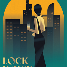 My project in Art Deco Style for Digital Illustration course. Projekt z dziedziny Trad, c, jna ilustracja,  Sztuki piękne,  Projektowanie plakatów, Ilustracja c i frowa użytkownika nhanguyen2926 - 04.08.2021