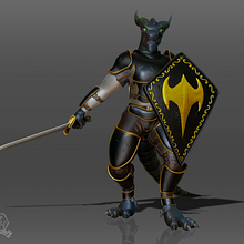Rezgar (Dragonborn). Un proyecto de Modelado 3D de Rodrigo Yair Guillén Flores - 01.07.2021