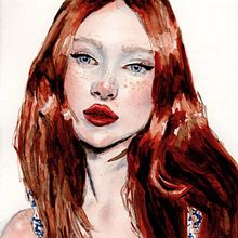 My project in Artistic Portrait with Watercolors course. Un projet de Beaux Arts, Peinture, Aquarelle , et Dessin de portrait de Hajnalka Minaei - 05.06.2021
