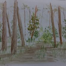 Mi Proyecto del curso: Paisajes naturales en acuarela. Un progetto di Belle arti, Pittura e Pittura ad acquerello di Cristhian Rojas Granados - 31.07.2021