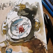 My project in Artistic Watercolor Sketching: Dare to Express Your Ideas course. Projekt z dziedziny Trad, c, jna ilustracja, Sketching, Kreat, wność,  R, sunek, Malowanie akwarelą i Sketchbook użytkownika arthursenant - 04.08.2021