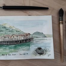 Mi Proyecto del curso: Cuaderno de viaje en acuarela. Traditional illustration, Watercolor Painting, Architectural Illustration, and Sketchbook project by Beatriz Rodriguez - 08.05.2021
