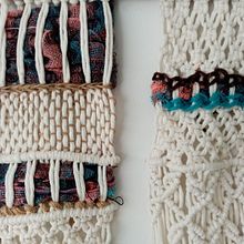 Mi Proyecto del curso: Macramé: nudos básicos y complejos . Un proyecto de Diseño de complementos, Diseño de interiores, Decoración de interiores, Tejido y Macramé de Myriam Pérez - 17.09.2021