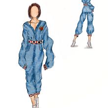 Fashion Illustration. Traditional illustration, Digital Illustration, and Fashion Design project by Sana Khan - 01.04.2021