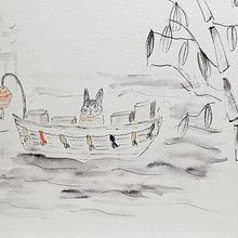 Mi Proyecto del curso: Ilustración en acuarela con influencia japonesa. Desenho, Ilustração tradicional, e Pintura em aquarela projeto de Mili - 06.08.2021