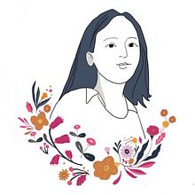 My project in Illustrated portraits with botanical elements course. Un projet de Illustration traditionnelle, Illustration numérique, Illustration botanique , et Dessin numérique de Nikita Liu - 05.08.2021