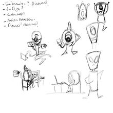 Mi Proyecto del curso: Introducción a la creación de personajes estilo cartoon Ein Projekt aus dem Bereich Traditionelle Illustration, Design von Figuren und Zeichnung von jaherrero85 - 06.08.2021