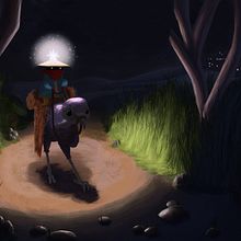 MILVUS - el viajero. Traditional illustration, Digital Illustration, Concept Art, and Digital Painting project by Natalia Castro - 08.04.2021