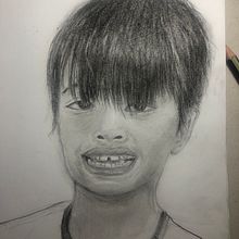 My grandson, Tomy. Traditional illustration, Fine Arts, Sketching, Pencil Drawing, Drawing, Portrait Drawing, Realistic Drawing, Artistic Drawing, and Figure Drawing project by powerlifter24 - 08.07.2021