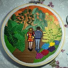 Mi Proyecto del curso: Introducción al bordado botánico. Un proyecto de Bordado de Silvana Leiva - 07.08.2021